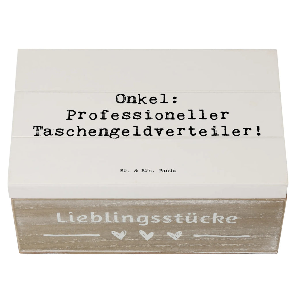 Holzkiste Spruch Onkel: Professioneller Taschengeldverteiler! Geschenkbox, XXL, Erinnerungskiste, Schatulle, Holzkiste, Dekokiste, Erinnerungsbox, Schatzkiste, Truhe, Aufbewahrungsbox, Kiste, Geschenkdose, Familie, Vatertag, Muttertag, Bruder, Schwester, Mama, Papa, Oma, Opa