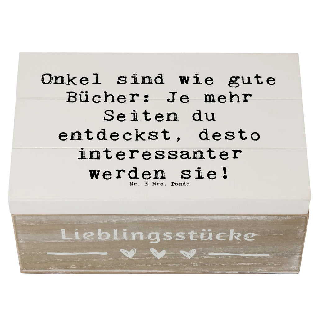 Holzkiste Spruch Onkel Bücher Kiste, Geschenkbox, Truhe, Erinnerungskiste, Schatzkiste, Holzkiste, Dekokiste, Aufbewahrungsbox, Geschenkdose, Erinnerungsbox, Schatulle, XXL, Familie, Vatertag, Muttertag, Bruder, Schwester, Mama, Papa, Oma, Opa