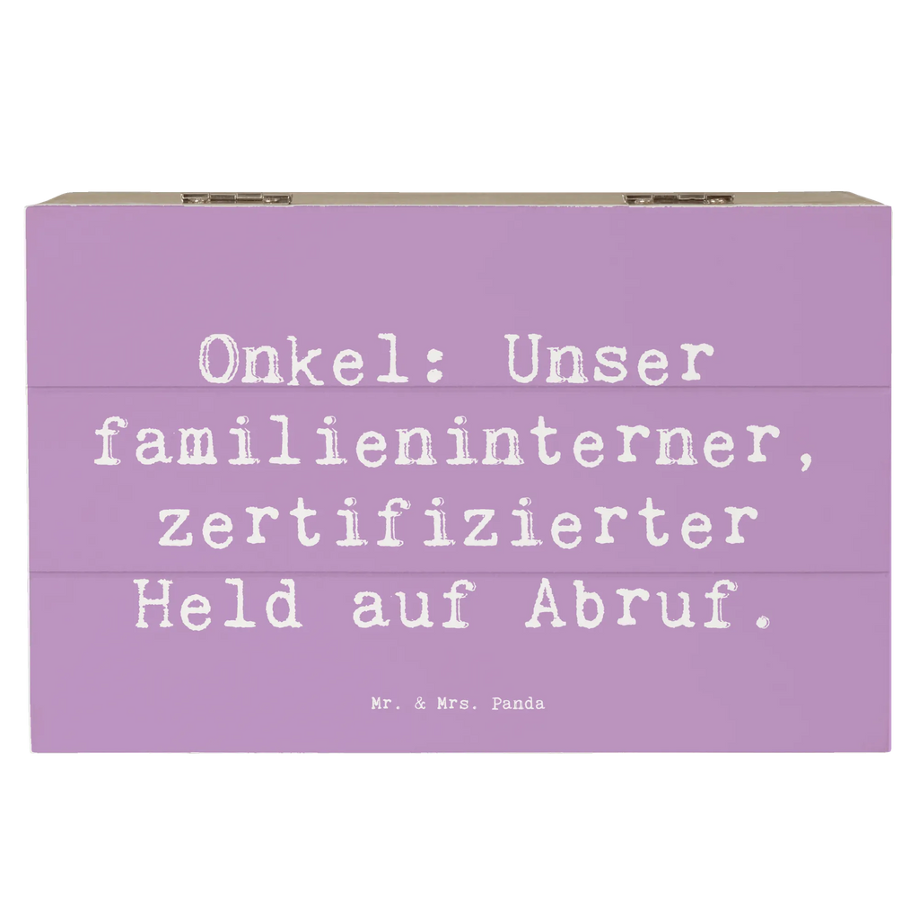 Holzkiste Spruch Onkel-Held Dekokiste, Geschenkdose, Schatulle, Kiste, Schatzkiste, Erinnerungskiste, Truhe, XXL, Aufbewahrungsbox, Geschenkbox, Holzkiste, Erinnerungsbox, Familie, Vatertag, Muttertag, Bruder, Schwester, Mama, Papa, Oma, Opa