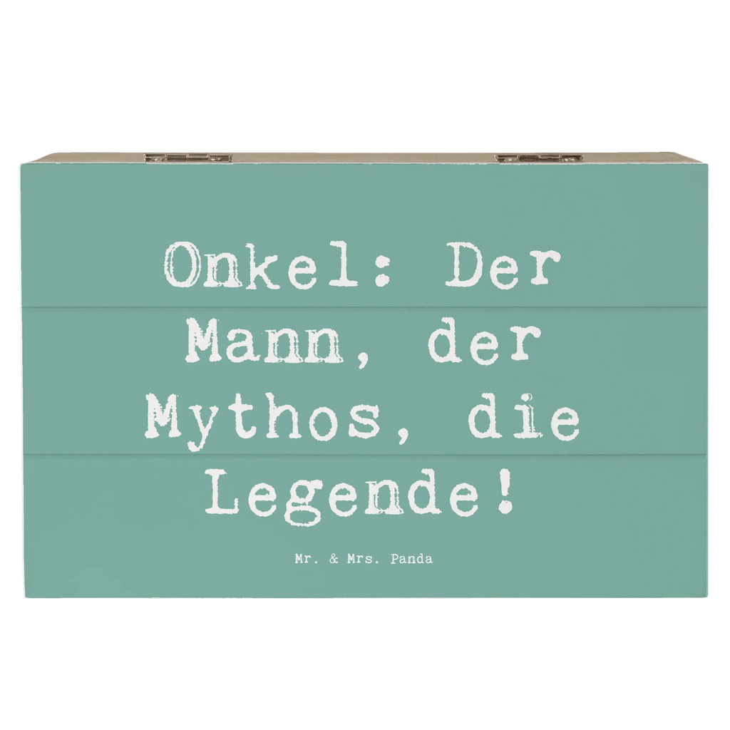 Holzkiste Spruch Onkel Legende Aufbewahrungsbox, Truhe, Dekokiste, Erinnerungsbox, Holzkiste, Erinnerungskiste, Schatzkiste, Schatulle, XXL, Kiste, Geschenkdose, Geschenkbox, Familie, Vatertag, Muttertag, Bruder, Schwester, Mama, Papa, Oma, Opa