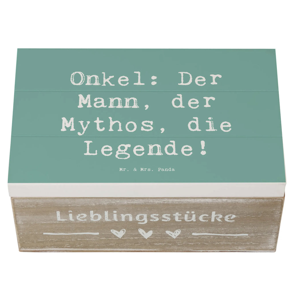 Holzkiste Spruch Onkel Legende Aufbewahrungsbox, Truhe, Dekokiste, Erinnerungsbox, Holzkiste, Erinnerungskiste, Schatzkiste, Schatulle, XXL, Kiste, Geschenkdose, Geschenkbox, Familie, Vatertag, Muttertag, Bruder, Schwester, Mama, Papa, Oma, Opa