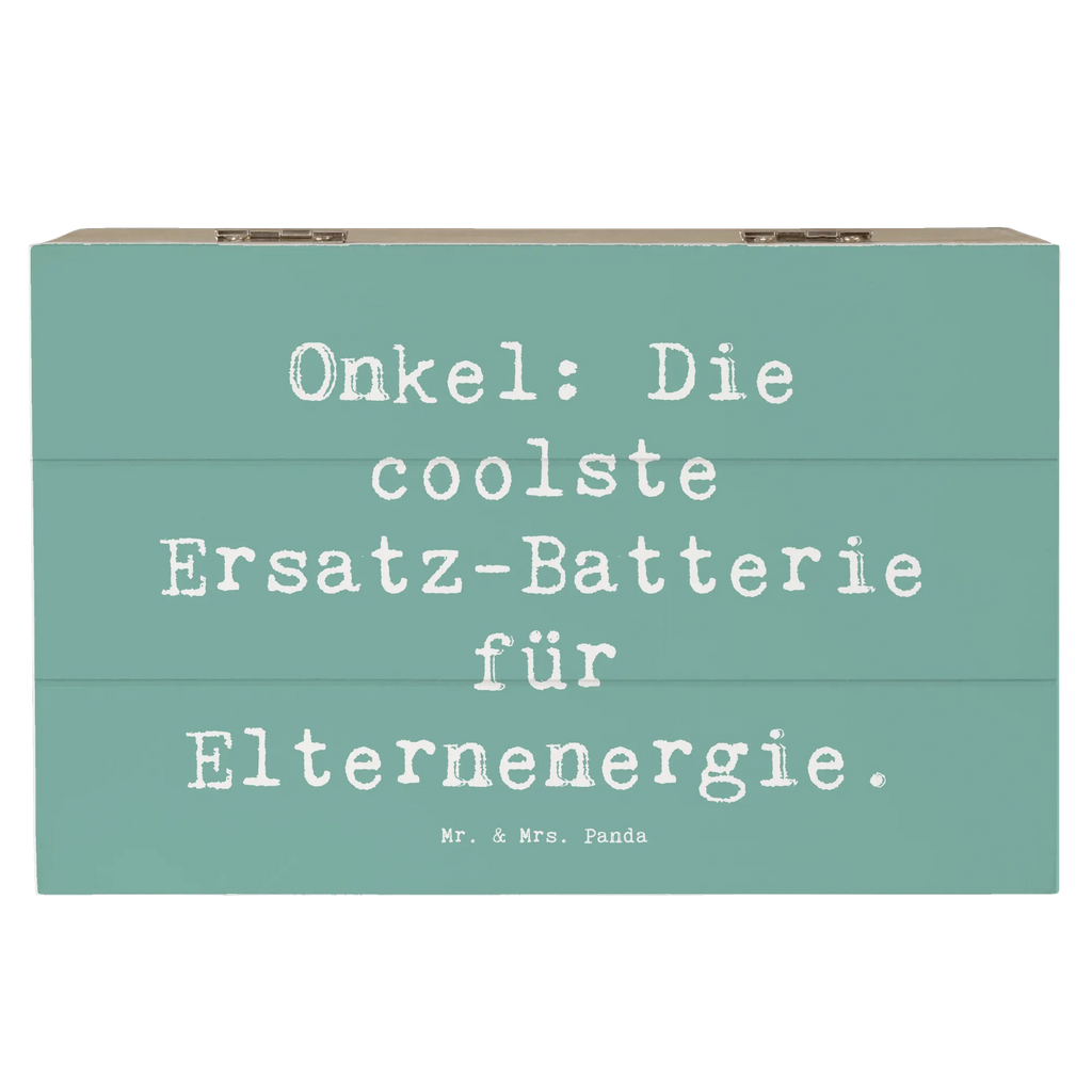 Holzkiste Spruch Onkel Energie Truhe, Aufbewahrungsbox, XXL, Geschenkdose, Geschenkbox, Erinnerungsbox, Kiste, Holzkiste, Erinnerungskiste, Dekokiste, Schatzkiste, Schatulle, Familie, Vatertag, Muttertag, Bruder, Schwester, Mama, Papa, Oma, Opa