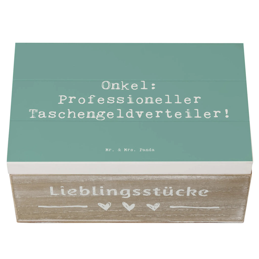Holzkiste Spruch Onkel: Professioneller Taschengeldverteiler! Geschenkbox, XXL, Erinnerungskiste, Schatulle, Holzkiste, Dekokiste, Erinnerungsbox, Schatzkiste, Truhe, Aufbewahrungsbox, Kiste, Geschenkdose, Familie, Vatertag, Muttertag, Bruder, Schwester, Mama, Papa, Oma, Opa