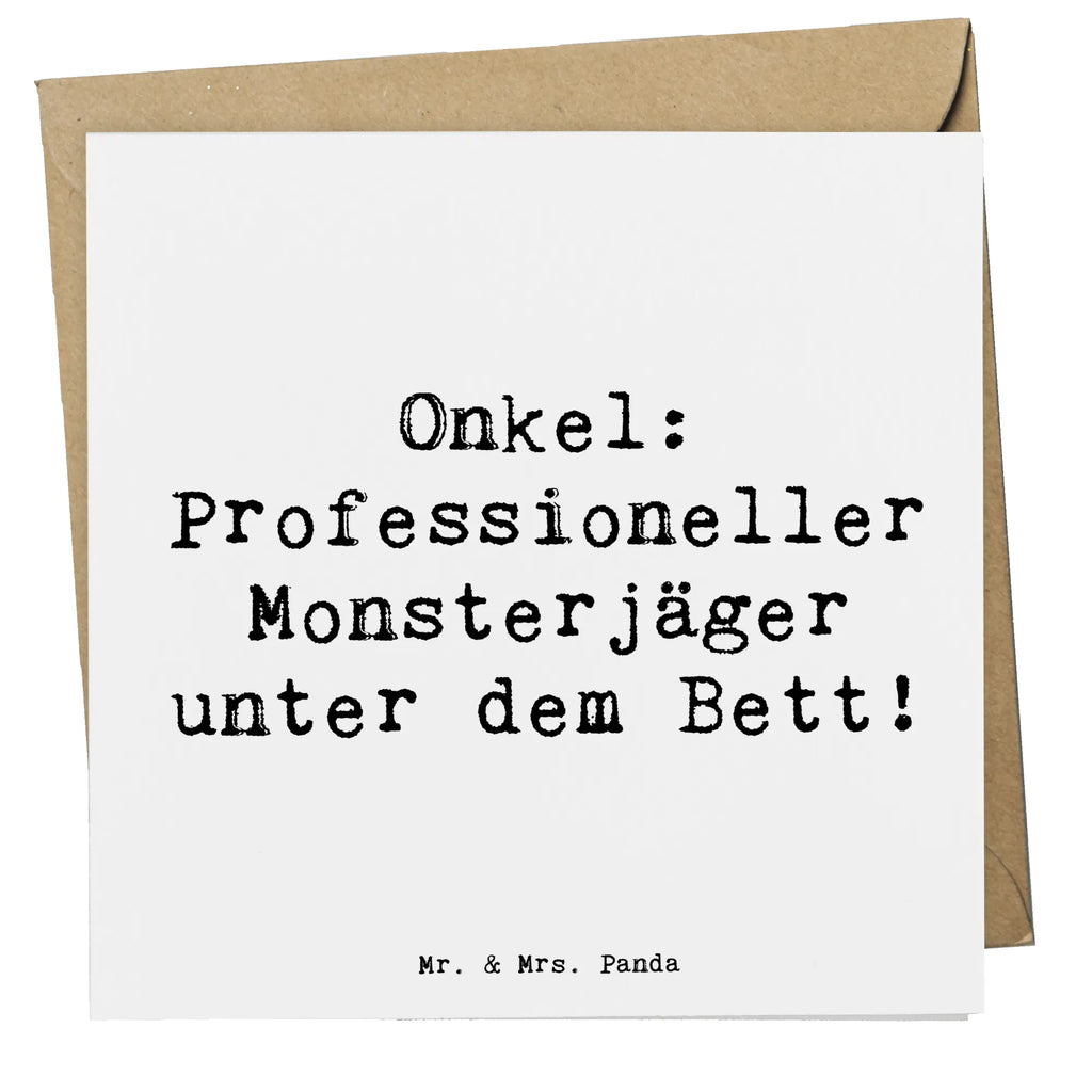 Deluxe Karte Spruch Onkel Monsterjäger Grußkarte, Karte, Einladungskarte, Klappkarte, Hochzeitskarte, Hochwertige Grußkarte, Geburtstagskarte, Glückwunschkarte, Hochwertige Klappkarte, Familie, Vatertag, Muttertag, Bruder, Schwester, Mama, Papa, Oma, Opa