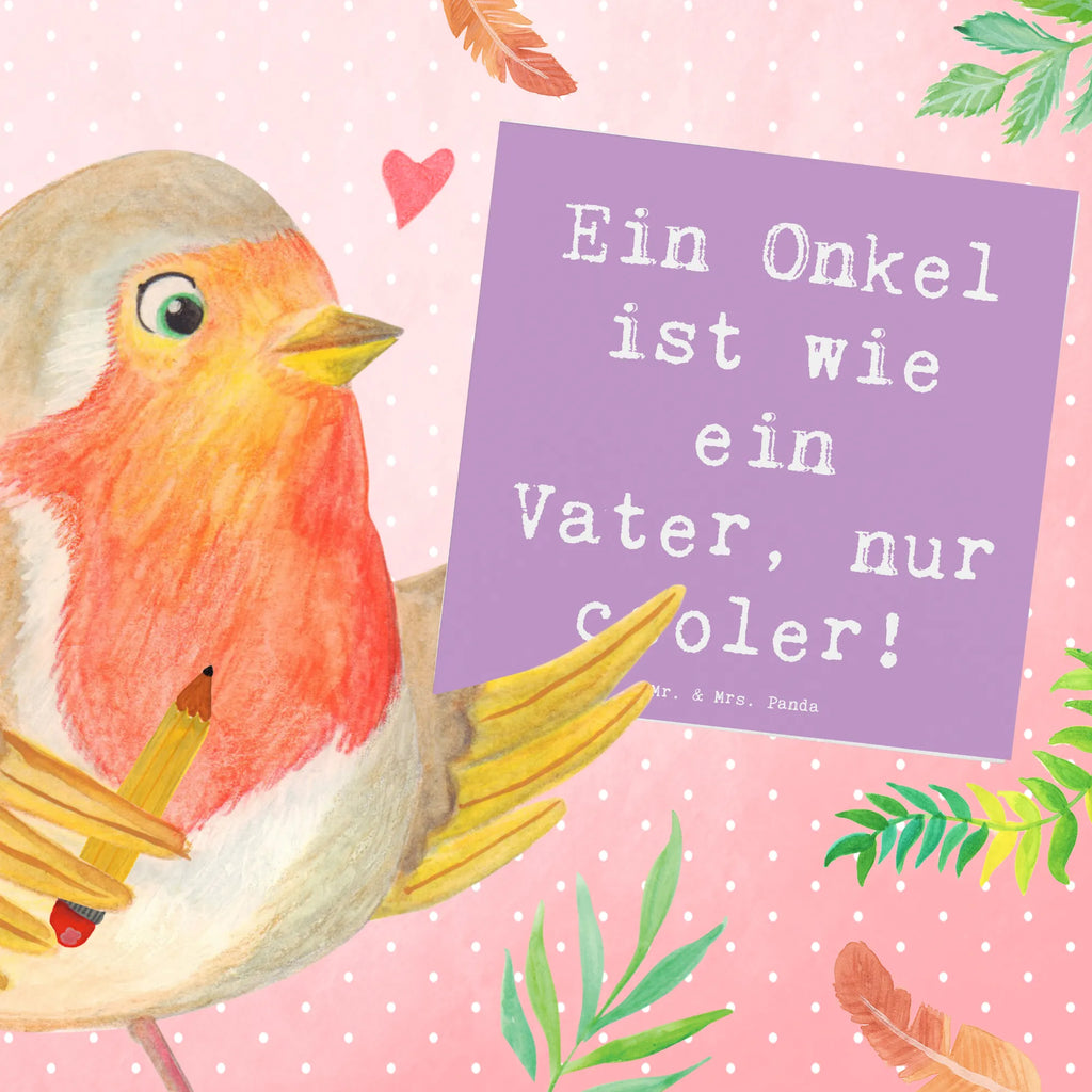 Deluxe Card Saying Ein Onkel ist wie ein Vater, nur cooler! Einladungskarte, Glückwunschkarte, Karte, Hochwertige Grußkarte, Hochzeitskarte, Hochwertige Klappkarte, Geburtstagskarte, Klappkarte, Grußkarte, Familie, Vatertag, Muttertag, Bruder, Schwester, Mama, Papa, Oma, Opa