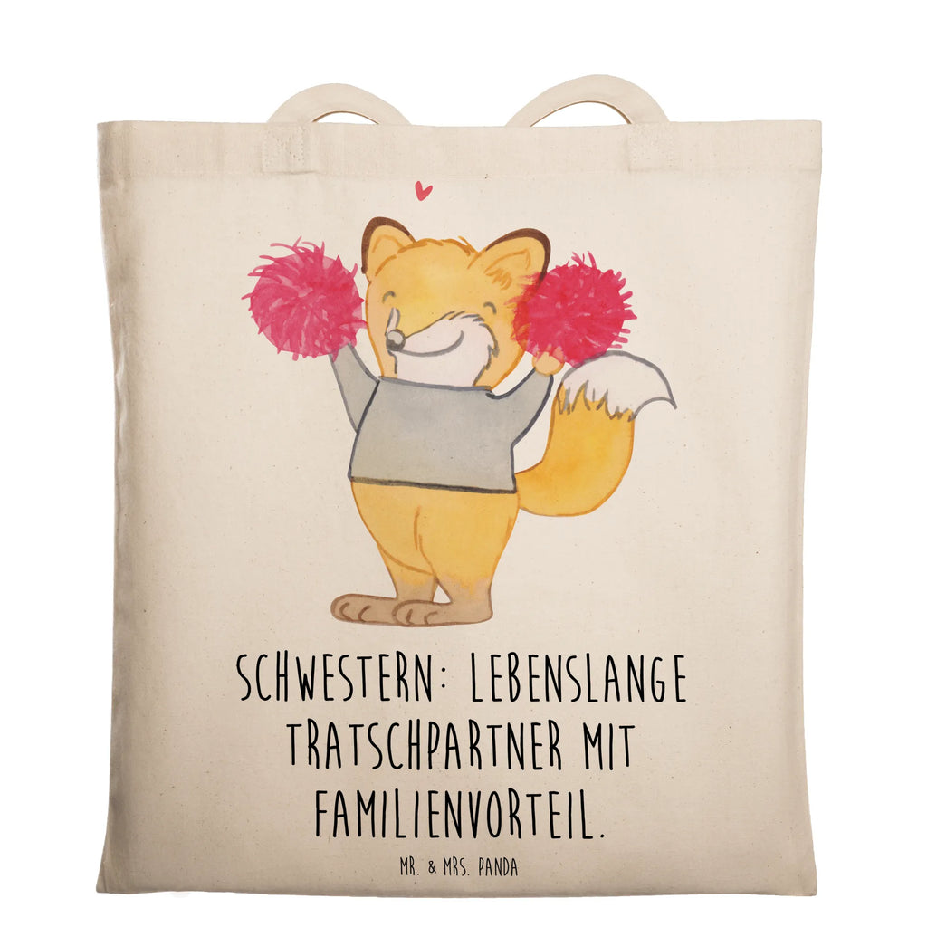 Tote bag Schwestern: Lebenslange Tratschpartner mit Familienvorteil. Beutel, Stoffbeutel, Stofftasche, Tragetasche, Badetasche, Strandtasche, Jutebeutel, Einkaufstüte, Shopper, Schultertasche, Umhängetasche, Beuteltasche, Tasche, Einkaufstasche, Laptoptasche, Jutetasche, Familie, Vatertag, Muttertag, Bruder, Schwester, Mama, Papa, Oma, Opa
