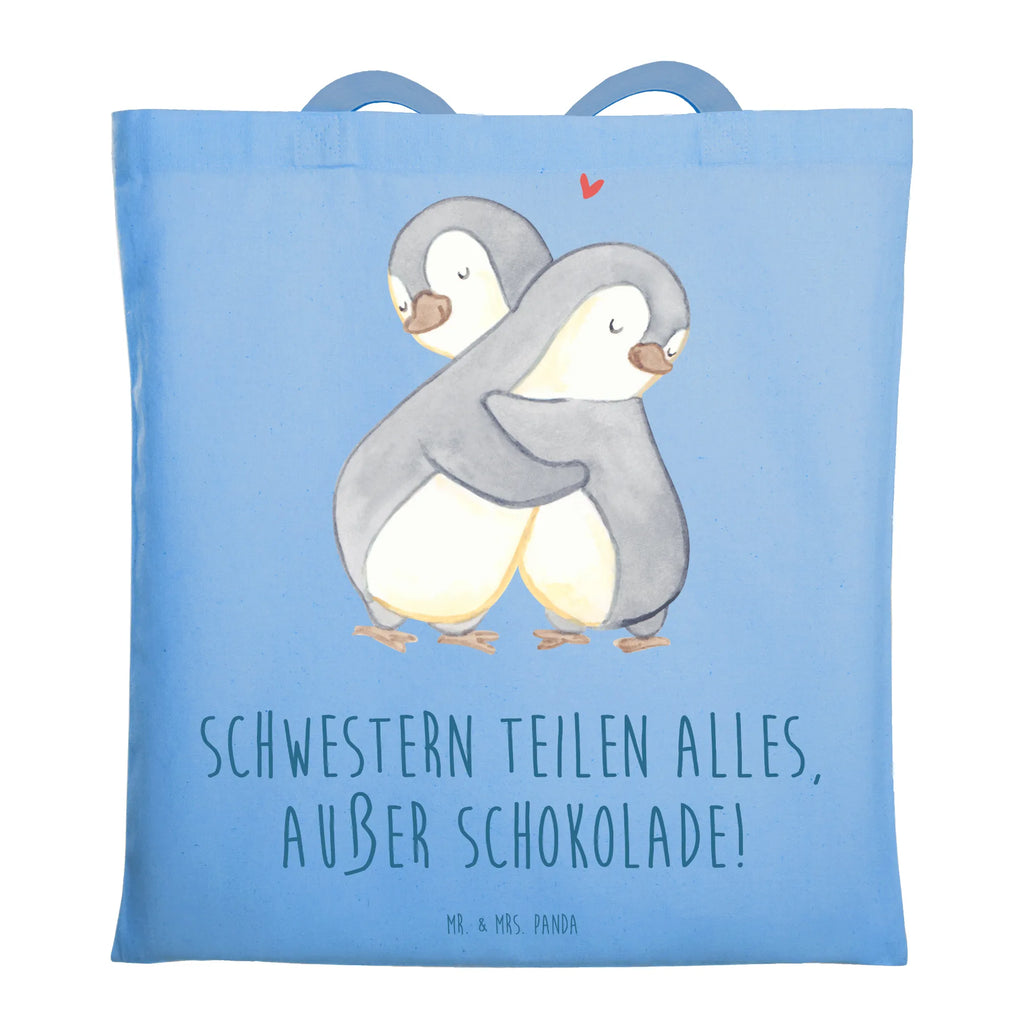 Tote bag Schwestern teilen alles, außer Schokolade! Strandtasche, Schultertasche, Stofftasche, Umhängetasche, Badetasche, Laptoptasche, Einkaufstüte, Tasche, Beutel, Einkaufstasche, Jutetasche, Stoffbeutel, Beuteltasche, Jutebeutel, Tragetasche, Shopper, Familie, Vatertag, Muttertag, Bruder, Schwester, Mama, Papa, Oma, Opa