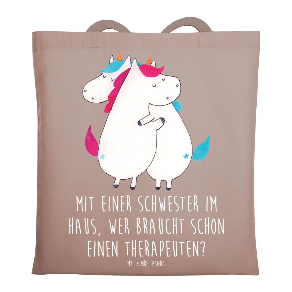 Tragetasche Schwester Glück Einkaufstüte, Jutebeutel, Tragetasche, Einkaufstasche, Strandtasche, Umhängetasche, Tasche, Schultertasche, Shopper, Beuteltasche, Laptoptasche, Beutel, Badetasche, Stofftasche, Stoffbeutel, Jutetasche, Familie, Vatertag, Muttertag, Bruder, Schwester, Mama, Papa, Oma, Opa