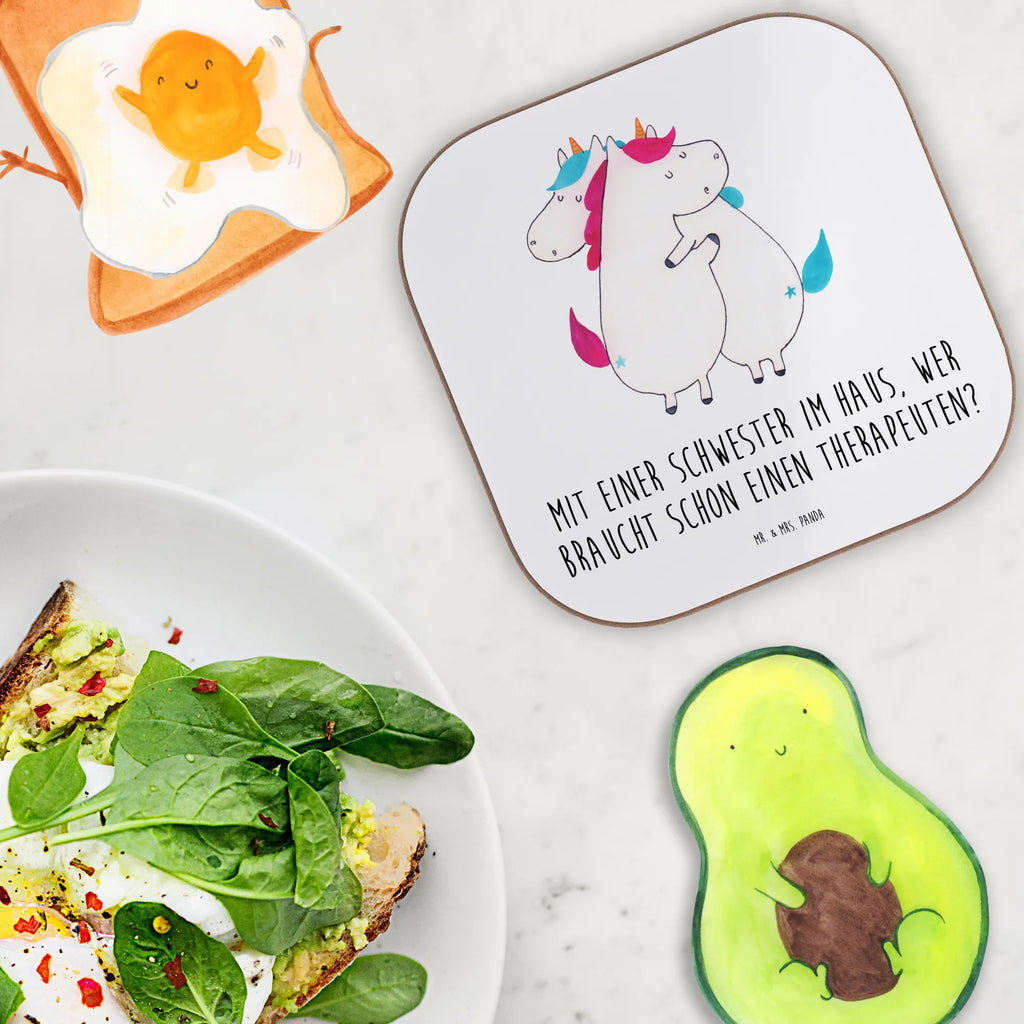 Square coaster Mit einer Schwester im Haus, wer braucht schon einen Therapeuten? Holzuntersetzer, Untersetzer Gläser, Korkuntersetzer, Untersetzer, Bierdeckel, Getränkeuntersetzer, Glasuntersetzer, Untersetzer Holz, Untersetzer aus Holz, Untersetzer für Gläser, Tassen Untersetzer, Untersetzer Design, Familie, Vatertag, Muttertag, Bruder, Schwester, Mama, Papa, Oma, Opa