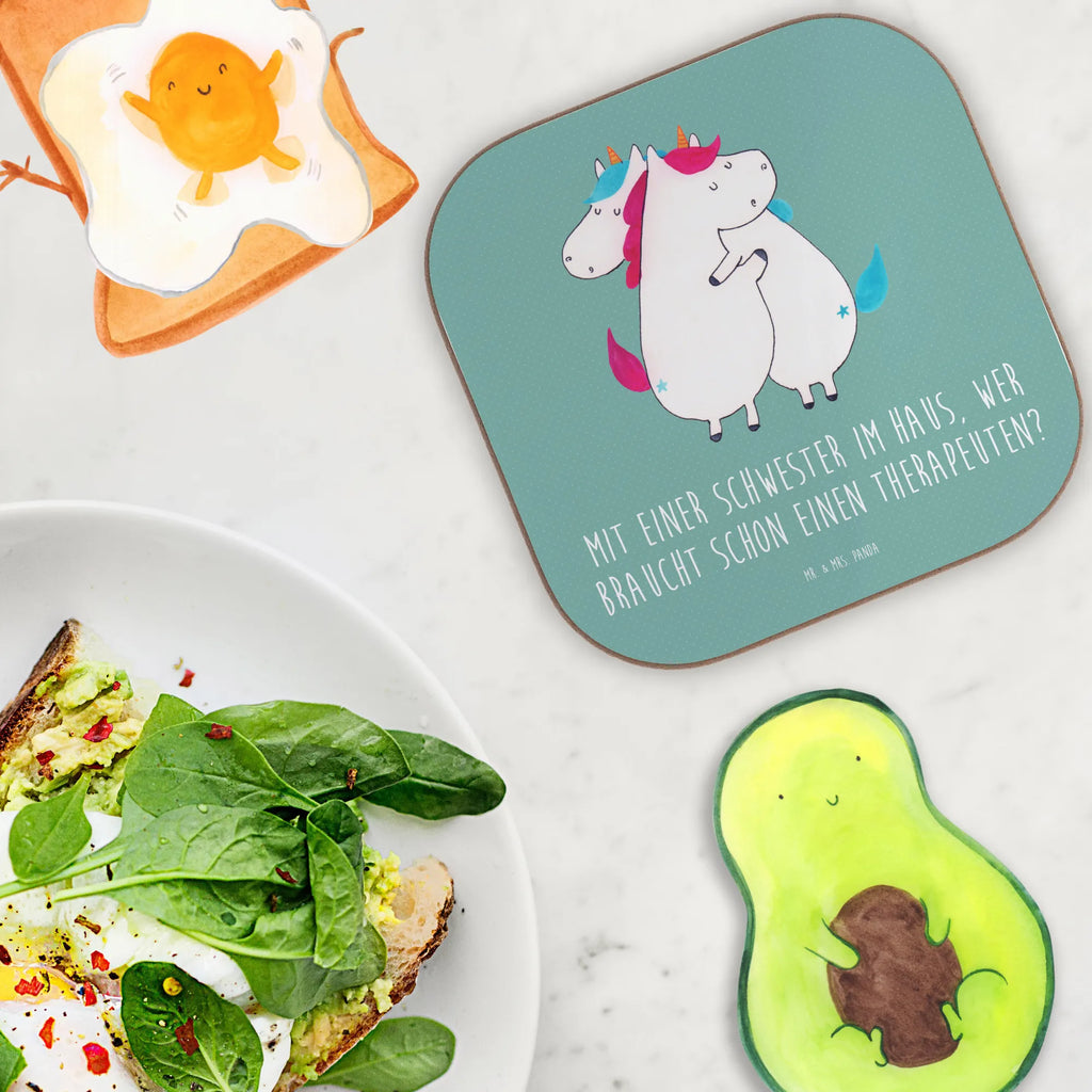 Square coaster Mit einer Schwester im Haus, wer braucht schon einen Therapeuten? Holzuntersetzer, Untersetzer Gläser, Korkuntersetzer, Untersetzer, Bierdeckel, Getränkeuntersetzer, Glasuntersetzer, Untersetzer Holz, Untersetzer aus Holz, Untersetzer für Gläser, Tassen Untersetzer, Untersetzer Design, Familie, Vatertag, Muttertag, Bruder, Schwester, Mama, Papa, Oma, Opa