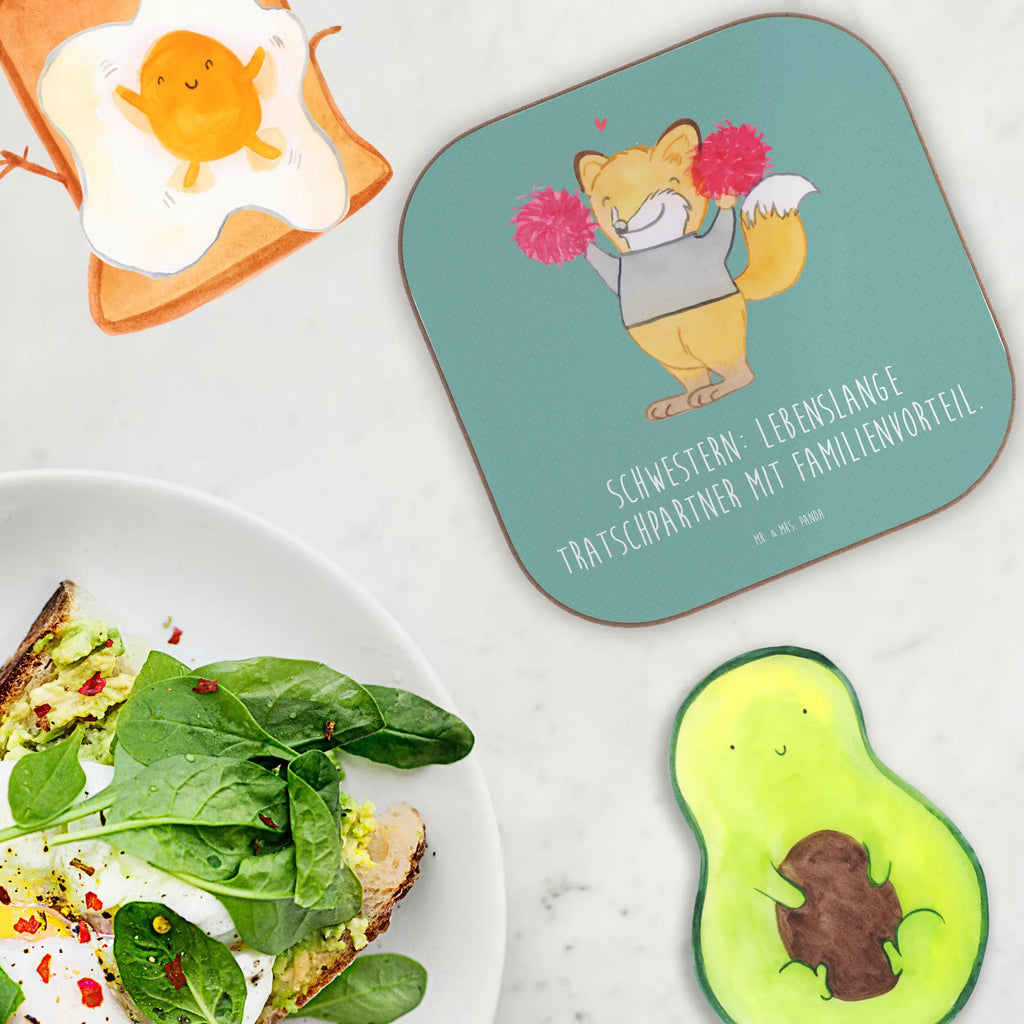 Square coaster Schwestern: Lebenslange Tratschpartner mit Familienvorteil. Untersetzer Holz, Korkuntersetzer, Holzuntersetzer, Untersetzer für Gläser, Tassen Untersetzer, Getränkeuntersetzer, Glasuntersetzer, Untersetzer Gläser, Untersetzer, Bierdeckel, Untersetzer aus Holz, Untersetzer Design, Familie, Vatertag, Muttertag, Bruder, Schwester, Mama, Papa, Oma, Opa