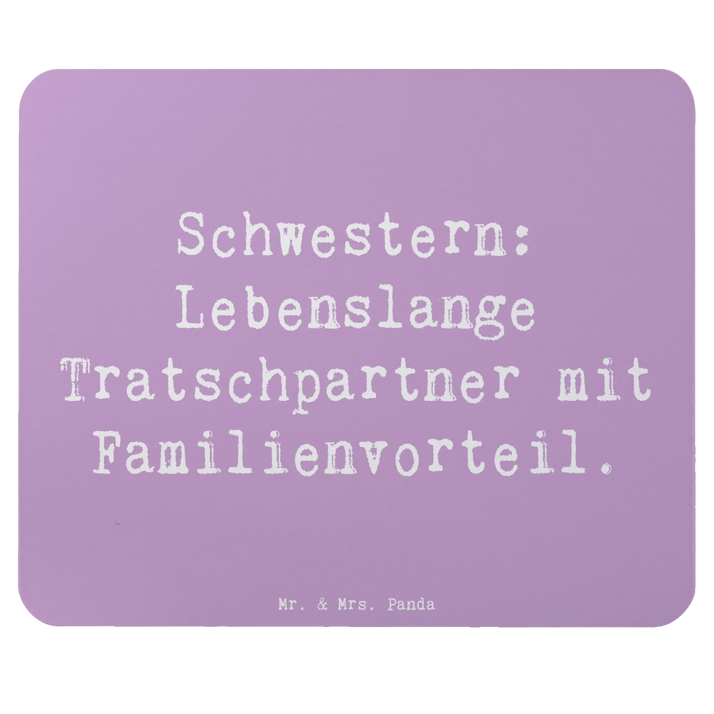 Mouse mat Saying Schwestern: Lebenslange Tratschpartner mit Familienvorteil. Mousepad, Computer zubehör, Büroausstattung, PC Zubehör, Arbeitszimmer, Mauspad, Einzigartiges Mauspad, Designer Mauspad, Mausunterlage, Mauspad Büro, Familie, Vatertag, Muttertag, Bruder, Schwester, Mama, Papa, Oma, Opa