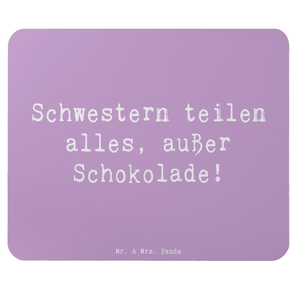 Mouse mat Saying Schwestern teilen alles, außer Schokolade! Mousepad, Computer zubehör, Büroausstattung, PC Zubehör, Arbeitszimmer, Mauspad, Einzigartiges Mauspad, Designer Mauspad, Mausunterlage, Mauspad Büro, Familie, Vatertag, Muttertag, Bruder, Schwester, Mama, Papa, Oma, Opa