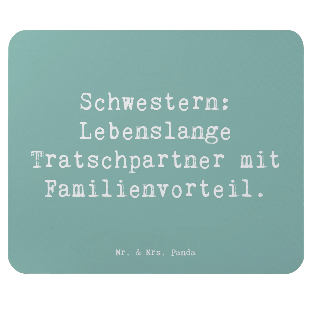 Mouse mat Saying Schwestern: Lebenslange Tratschpartner mit Familienvorteil. Mousepad, Computer zubehör, Büroausstattung, PC Zubehör, Arbeitszimmer, Mauspad, Einzigartiges Mauspad, Designer Mauspad, Mausunterlage, Mauspad Büro, Familie, Vatertag, Muttertag, Bruder, Schwester, Mama, Papa, Oma, Opa