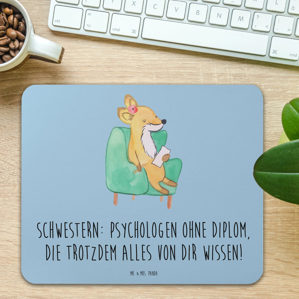Mouse mat Schwestern: Psychologen ohne Diplom, die trotzdem alles von dir wissen! Arbeitszimmer, Computer zubehör, PC Zubehör, Einzigartiges Mauspad, Mousepad, Mausunterlage, Büroausstattung, Mauspad Büro, Mauspad, Designer Mauspad, Familie, Vatertag, Muttertag, Bruder, Schwester, Mama, Papa, Oma, Opa