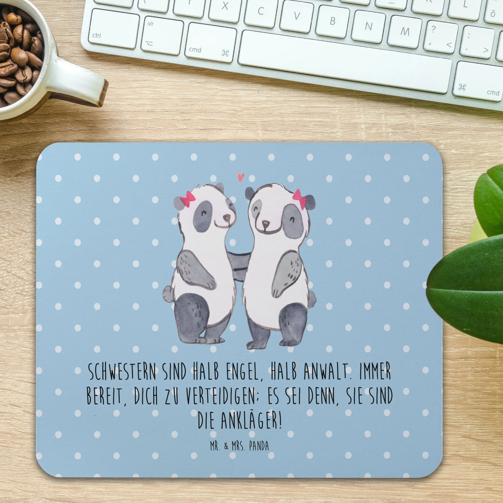 Mouse mat Schwestern sind halb Engel, halb Anwalt. Immer bereit, dich zu verteidigen; es sei denn, sie sind die Ankläger! Mauspad, Computer zubehör, Mousepad, Einzigartiges Mauspad, Mausunterlage, Mauspad Büro, PC Zubehör, Arbeitszimmer, Designer Mauspad, Büroausstattung, Familie, Vatertag, Muttertag, Bruder, Schwester, Mama, Papa, Oma, Opa