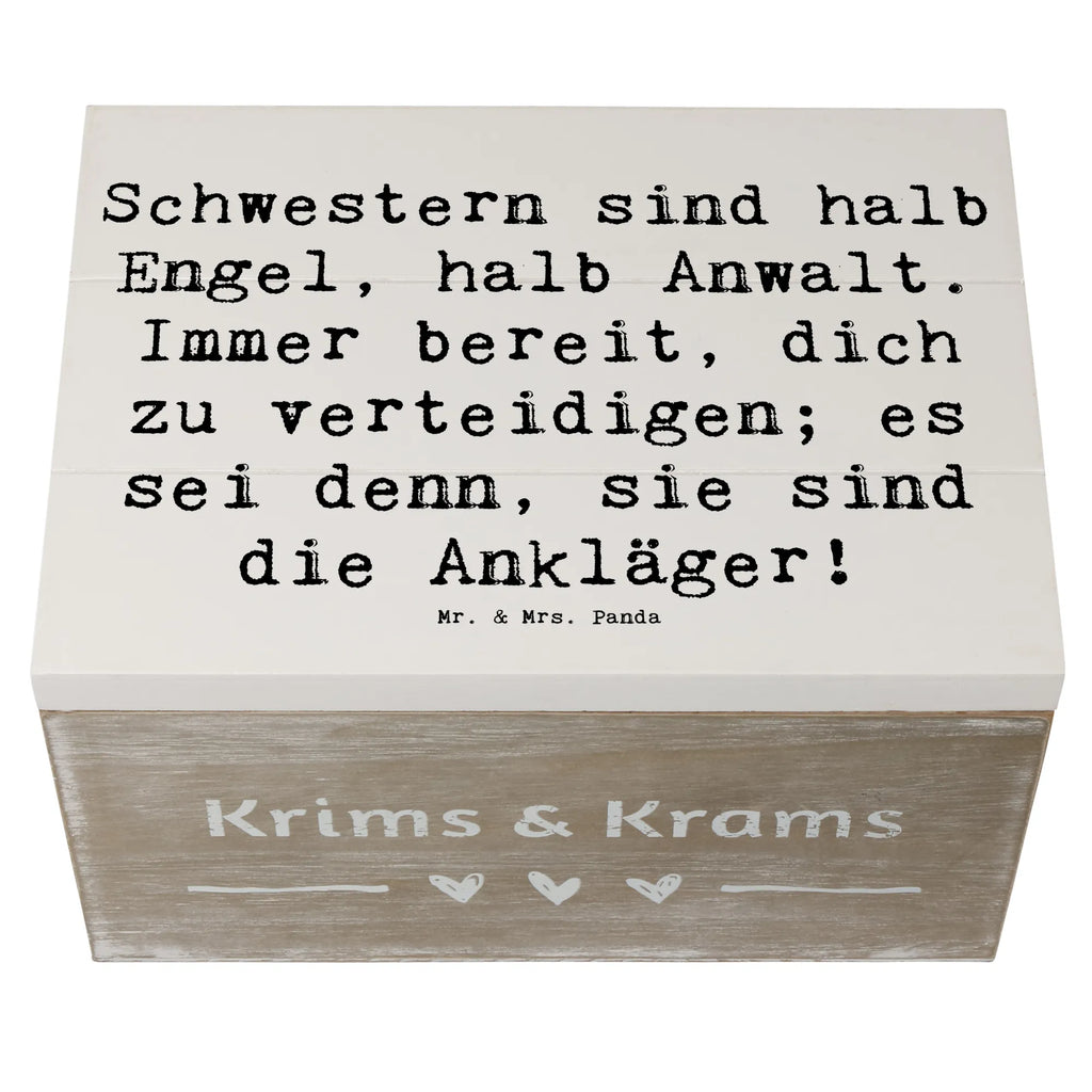 Holzkiste Spruch Schwesternwunder Holzkiste, Dekokiste, Erinnerungskiste, Geschenkbox, Kiste, Schatulle, Erinnerungsbox, Schatzkiste, XXL, Truhe, Geschenkdose, Aufbewahrungsbox, Familie, Vatertag, Muttertag, Bruder, Schwester, Mama, Papa, Oma, Opa