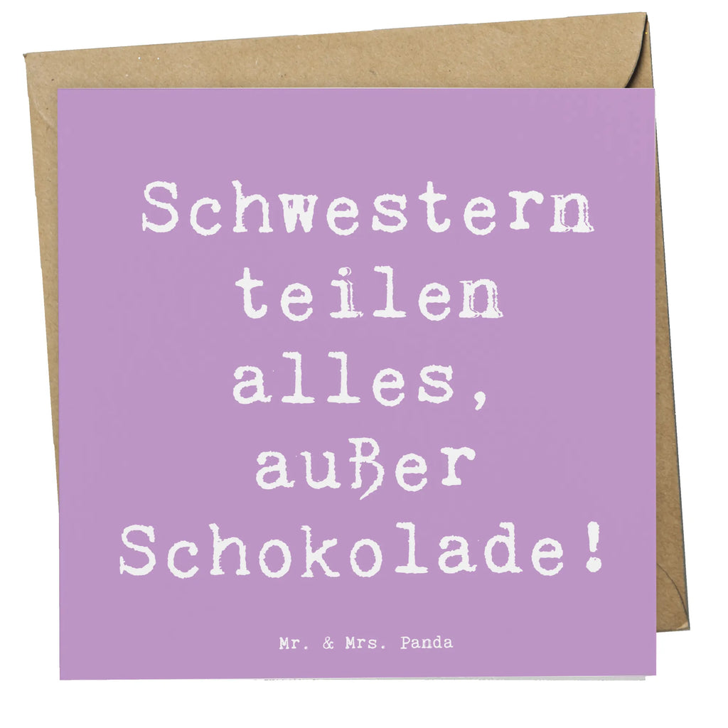 Deluxe Karte Spruch Schwestern Liebe Klappkarte, Hochwertige Grußkarte, Geburtstagskarte, Glückwunschkarte, Einladungskarte, Hochzeitskarte, Karte, Grußkarte, Hochwertige Klappkarte, Familie, Vatertag, Muttertag, Bruder, Schwester, Mama, Papa, Oma, Opa