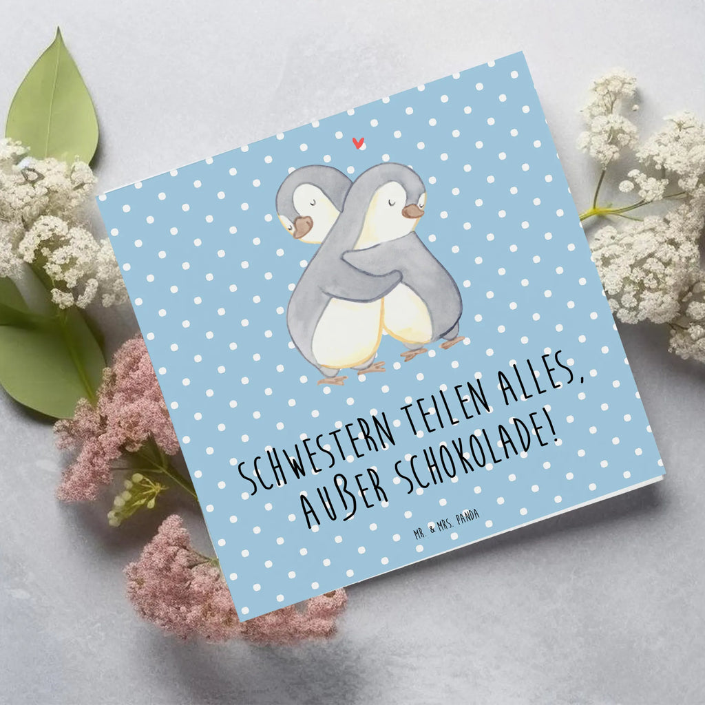 Deluxe Karte Schwestern Liebe Klappkarte, Grußkarte, Hochzeitskarte, Glückwunschkarte, Hochwertige Klappkarte, Karte, Einladungskarte, Geburtstagskarte, Hochwertige Grußkarte, Familie, Vatertag, Muttertag, Bruder, Schwester, Mama, Papa, Oma, Opa