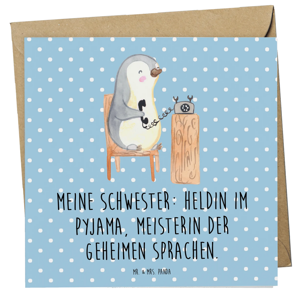 Deluxe Karte Schwester Heldin Einladungskarte, Hochwertige Klappkarte, Karte, Klappkarte, Hochzeitskarte, Geburtstagskarte, Grußkarte, Glückwunschkarte, Hochwertige Grußkarte, Familie, Vatertag, Muttertag, Bruder, Schwester, Mama, Papa, Oma, Opa