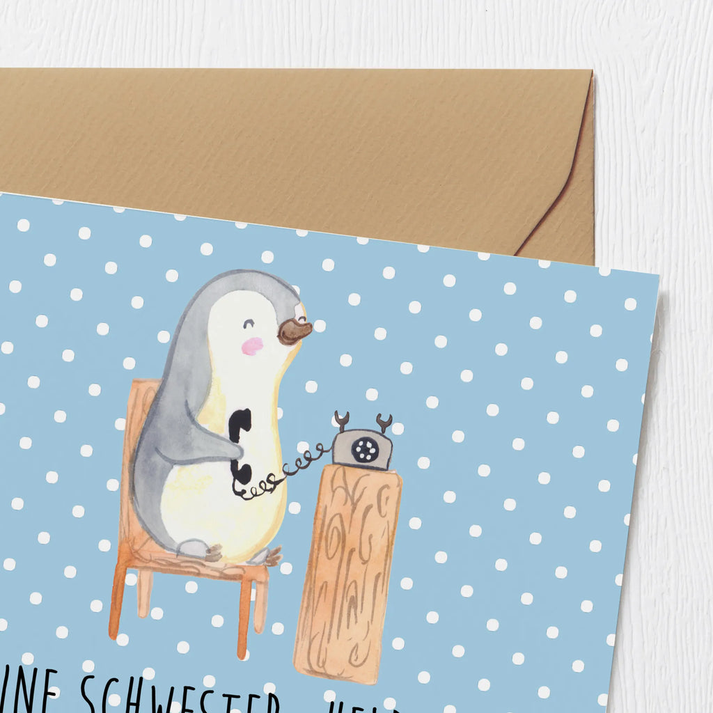 Deluxe Karte Schwester Heldin Einladungskarte, Hochwertige Klappkarte, Karte, Klappkarte, Hochzeitskarte, Geburtstagskarte, Grußkarte, Glückwunschkarte, Hochwertige Grußkarte, Familie, Vatertag, Muttertag, Bruder, Schwester, Mama, Papa, Oma, Opa