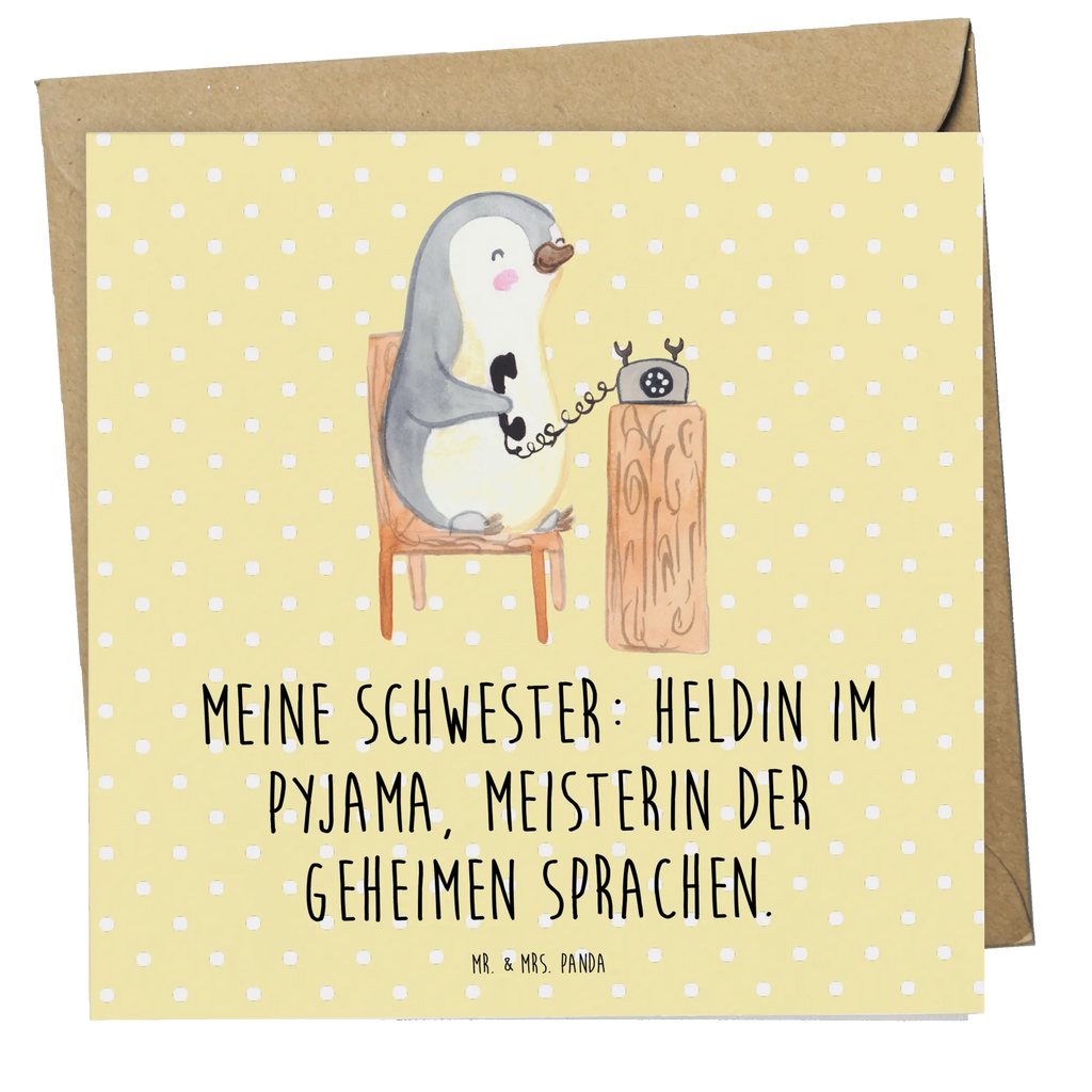Deluxe Karte Schwester Heldin Einladungskarte, Hochwertige Klappkarte, Karte, Klappkarte, Hochzeitskarte, Geburtstagskarte, Grußkarte, Glückwunschkarte, Hochwertige Grußkarte, Familie, Vatertag, Muttertag, Bruder, Schwester, Mama, Papa, Oma, Opa