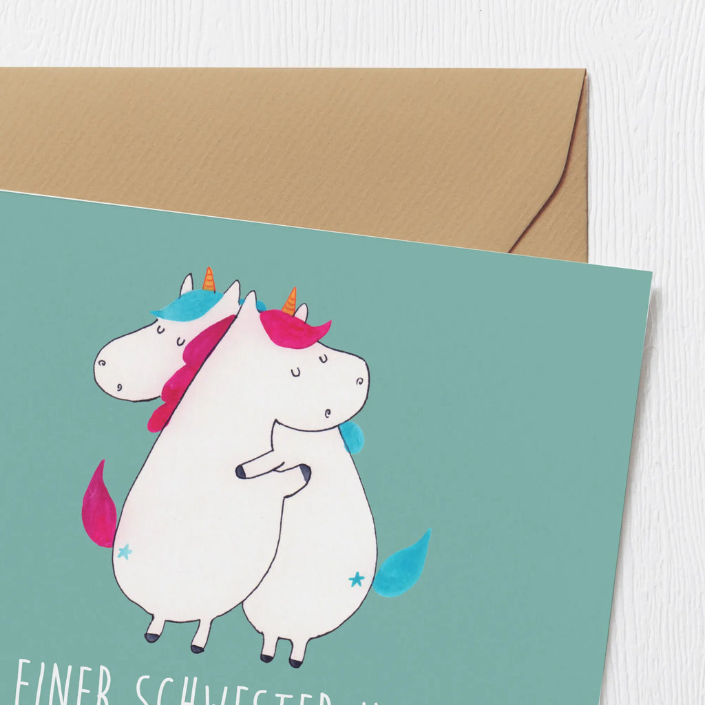 Deluxe Karte Schwester Glück Hochzeitskarte, Karte, Geburtstagskarte, Grußkarte, Glückwunschkarte, Hochwertige Grußkarte, Hochwertige Klappkarte, Einladungskarte, Klappkarte, Familie, Vatertag, Muttertag, Bruder, Schwester, Mama, Papa, Oma, Opa