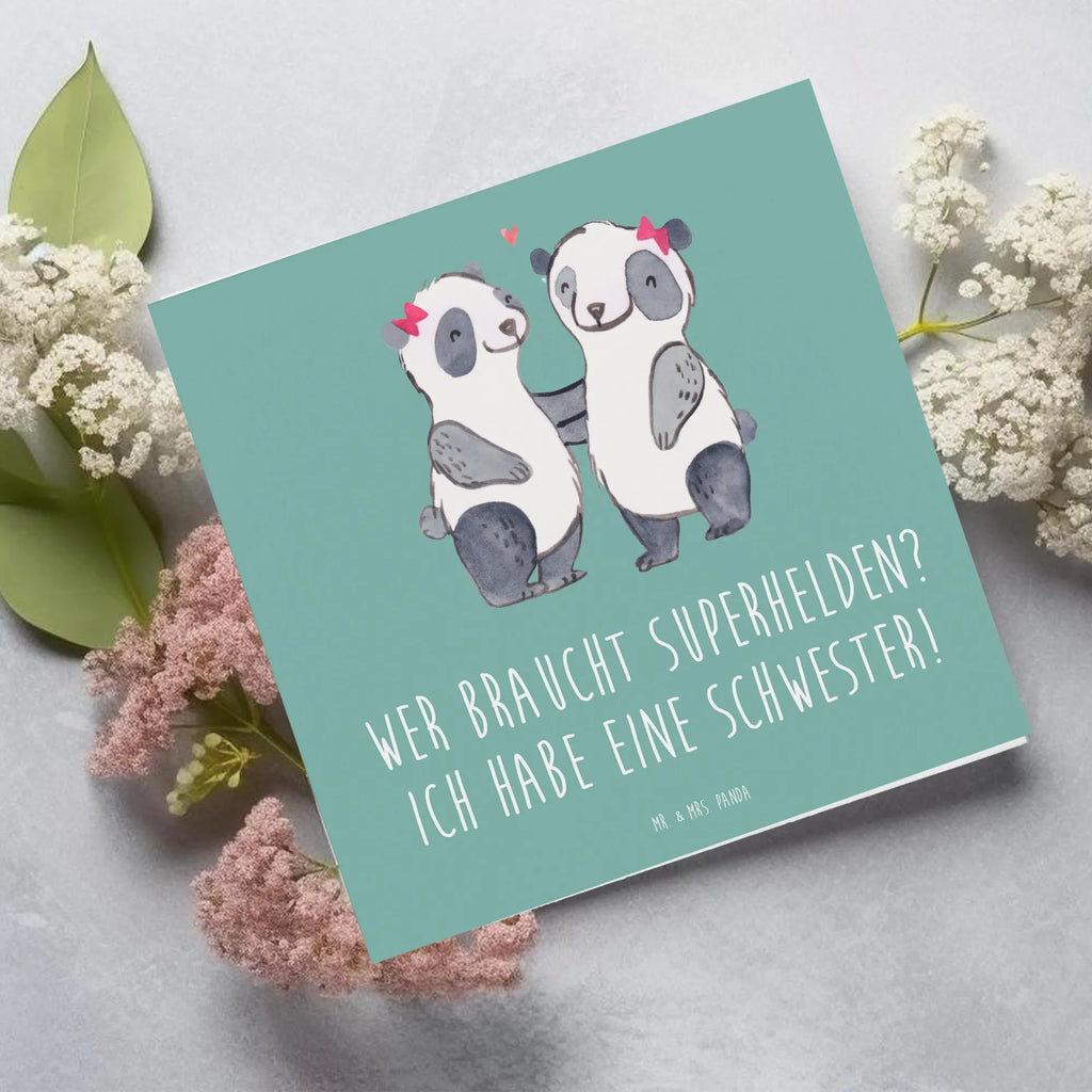 Deluxe Karte Liebe Schwester Karte, Hochwertige Klappkarte, Hochwertige Grußkarte, Geburtstagskarte, Klappkarte, Hochzeitskarte, Glückwunschkarte, Grußkarte, Einladungskarte, Familie, Vatertag, Muttertag, Bruder, Schwester, Mama, Papa, Oma, Opa