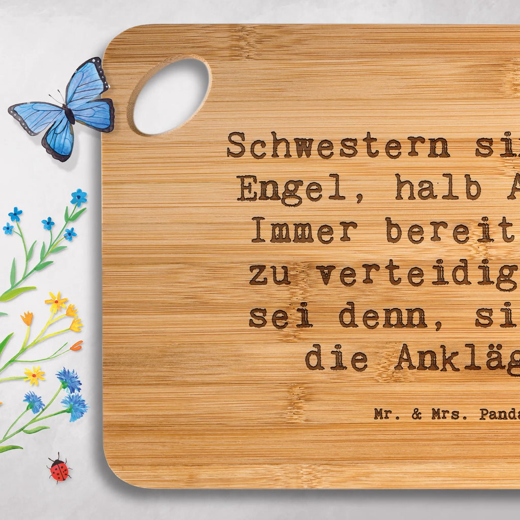 Servierbrett Spruch Schwesternwunder Servierbrett, Holzbrett, Küchenbrett, Brett, Schneidebrett, Hackbrett, Holzbrettchen, Frühstücksbrett, Familie, Vatertag, Muttertag, Bruder, Schwester, Mama, Papa, Oma, Opa