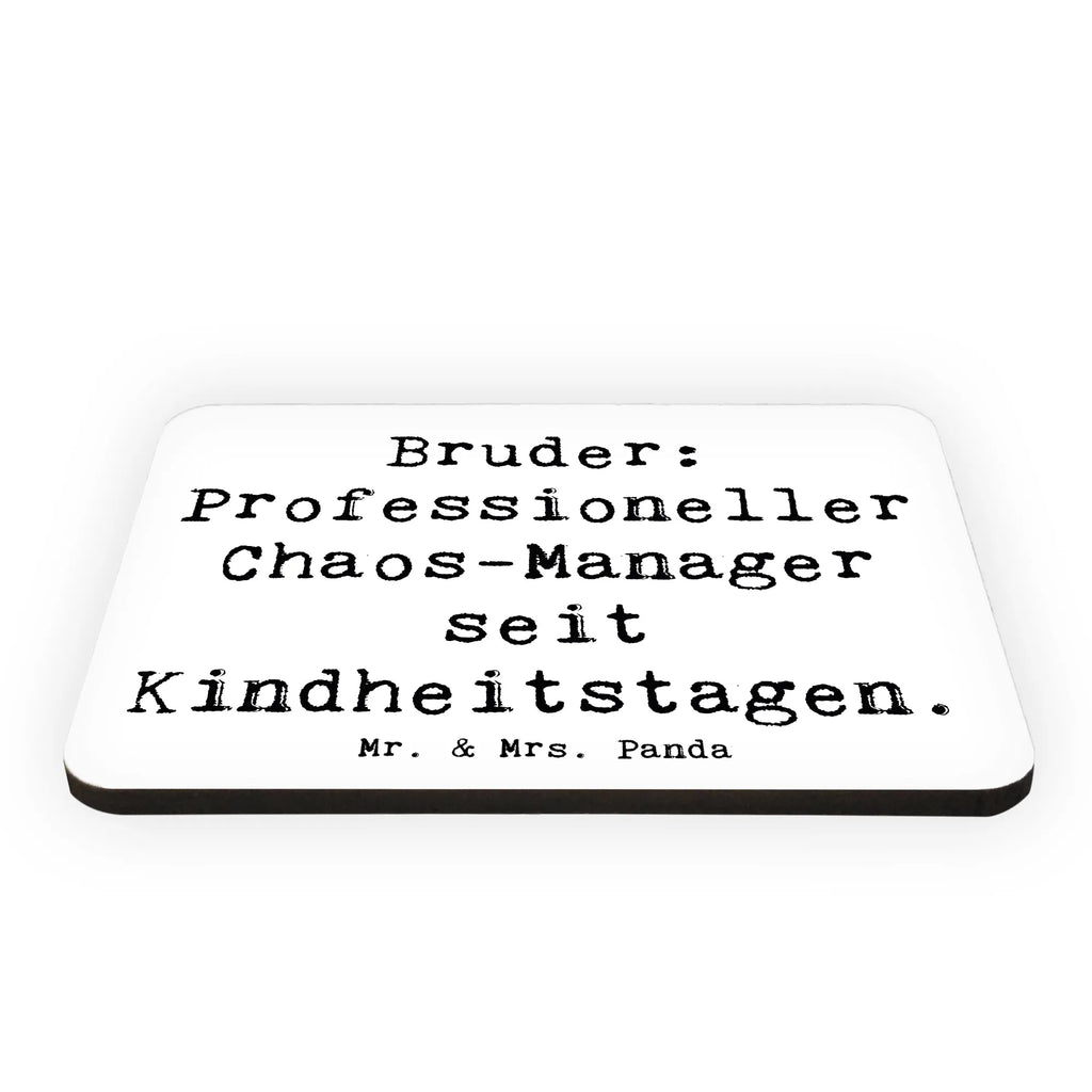 Magnet Spruch Bruder Chaos-Manager Pinnwandmagnet, Notiz Magnet, Souvenir Magnet, Motivmagnete, Dekomagnet, Kühlschrank Dekoration, Kühlschrankmagnet, Whiteboard Magnet, Familie, Vatertag, Muttertag, Bruder, Schwester, Mama, Papa, Oma, Opa