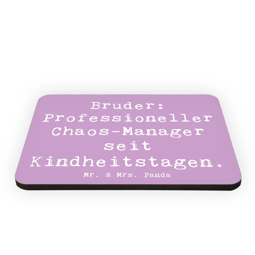 Magnet Spruch Bruder Chaos-Manager Pinnwandmagnet, Notiz Magnet, Souvenir Magnet, Motivmagnete, Dekomagnet, Kühlschrank Dekoration, Kühlschrankmagnet, Whiteboard Magnet, Familie, Vatertag, Muttertag, Bruder, Schwester, Mama, Papa, Oma, Opa