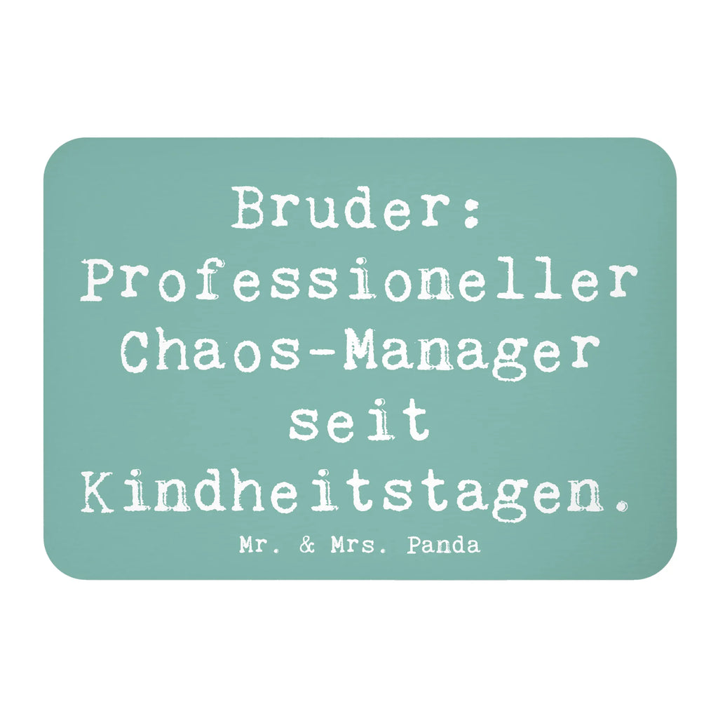 Magnet Spruch Bruder Chaos-Manager Pinnwandmagnet, Notiz Magnet, Souvenir Magnet, Motivmagnete, Dekomagnet, Kühlschrank Dekoration, Kühlschrankmagnet, Whiteboard Magnet, Familie, Vatertag, Muttertag, Bruder, Schwester, Mama, Papa, Oma, Opa