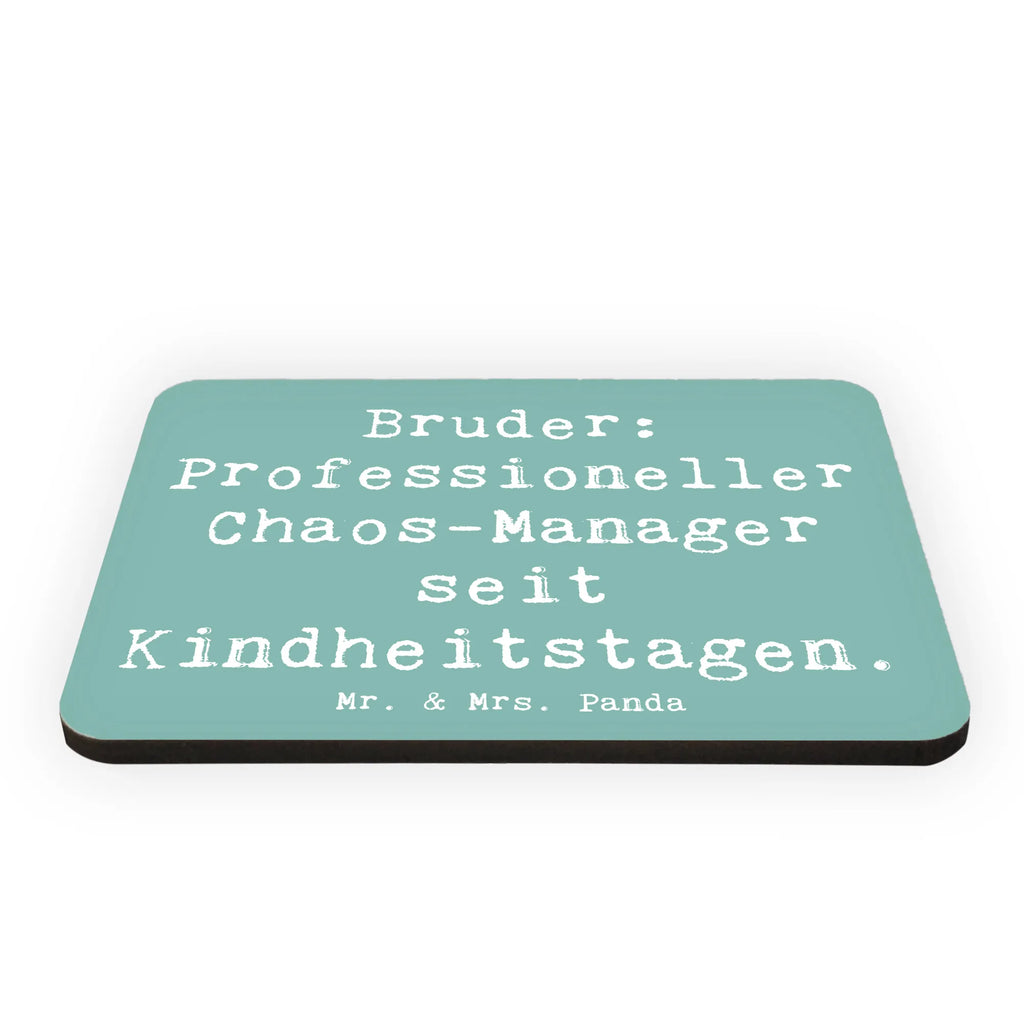 Magnet Spruch Bruder Chaos-Manager Pinnwandmagnet, Notiz Magnet, Souvenir Magnet, Motivmagnete, Dekomagnet, Kühlschrank Dekoration, Kühlschrankmagnet, Whiteboard Magnet, Familie, Vatertag, Muttertag, Bruder, Schwester, Mama, Papa, Oma, Opa