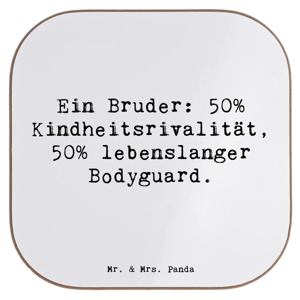 Square coaster Saying Ein Bruder: 50% Kindheitsrivalität, 50% lebenslanger Bodyguard. Untersetzer aus Holz, Untersetzer Gläser, Korkuntersetzer, Untersetzer, Untersetzer Holz, Tassen Untersetzer, Untersetzer für Gläser, Untersetzer Design, Getränkeuntersetzer, Bierdeckel, Glasuntersetzer, Holzuntersetzer, Familie, Vatertag, Muttertag, Bruder, Schwester, Mama, Papa, Oma, Opa