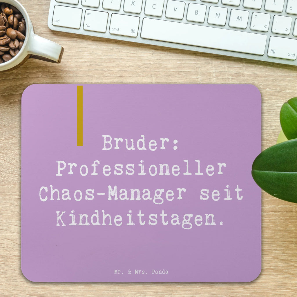 Mauspad Spruch Bruder Chaos-Manager Mausunterlage, Mousepad, PC Zubehör, Mauspad Büro, Arbeitszimmer, Computer zubehör, Büroausstattung, Designer Mauspad, Mauspad, Einzigartiges Mauspad, Familie, Vatertag, Muttertag, Bruder, Schwester, Mama, Papa, Oma, Opa