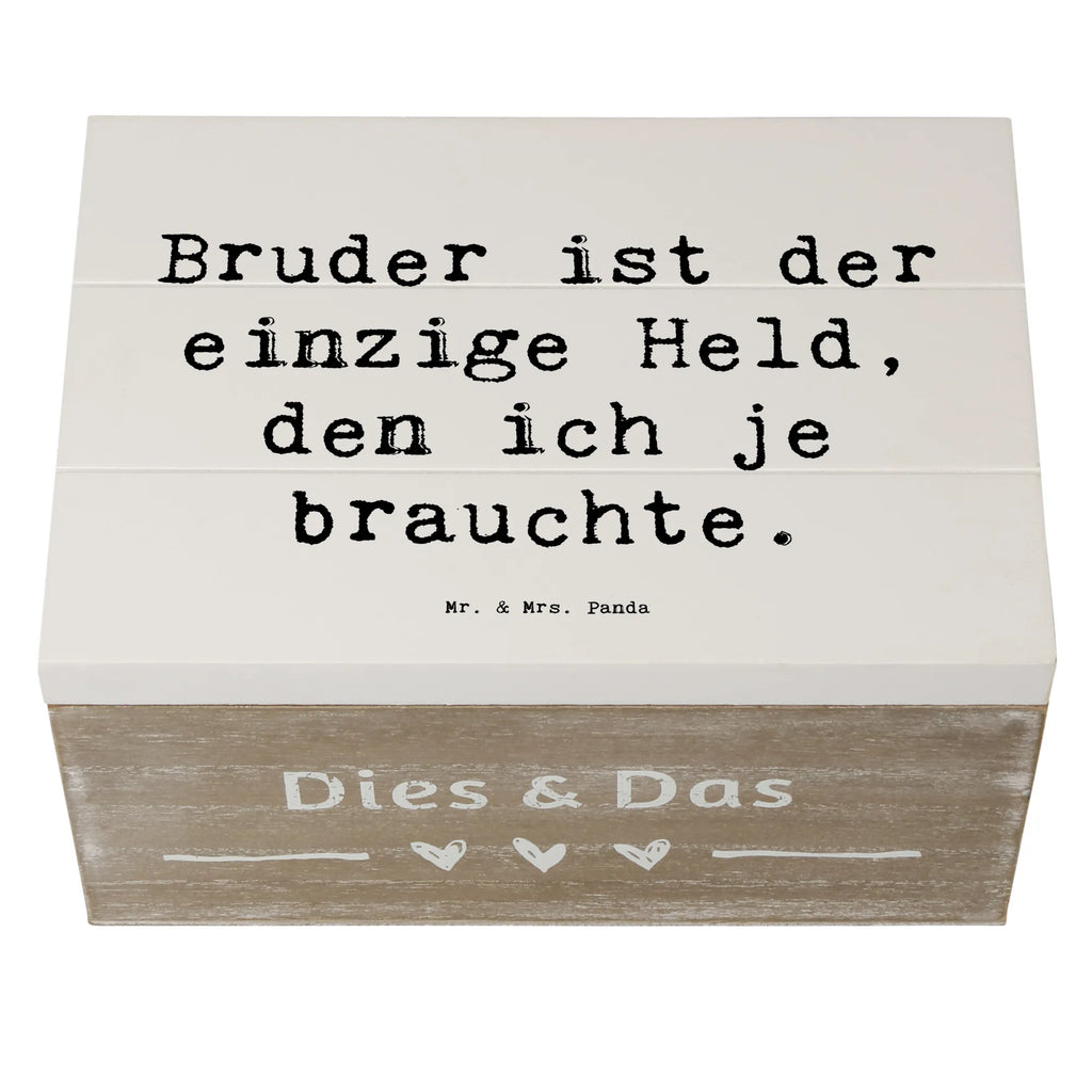 Holzkiste Spruch Bruder Held Holzkiste, XXL, Kiste, Aufbewahrungsbox, Schatzkiste, Schatulle, Erinnerungsbox, Geschenkdose, Geschenkbox, Dekokiste, Erinnerungskiste, Truhe, Familie, Vatertag, Muttertag, Bruder, Schwester, Mama, Papa, Oma, Opa