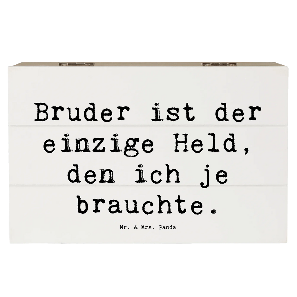 Holzkiste Spruch Bruder Held Holzkiste, XXL, Kiste, Aufbewahrungsbox, Schatzkiste, Schatulle, Erinnerungsbox, Geschenkdose, Geschenkbox, Dekokiste, Erinnerungskiste, Truhe, Familie, Vatertag, Muttertag, Bruder, Schwester, Mama, Papa, Oma, Opa
