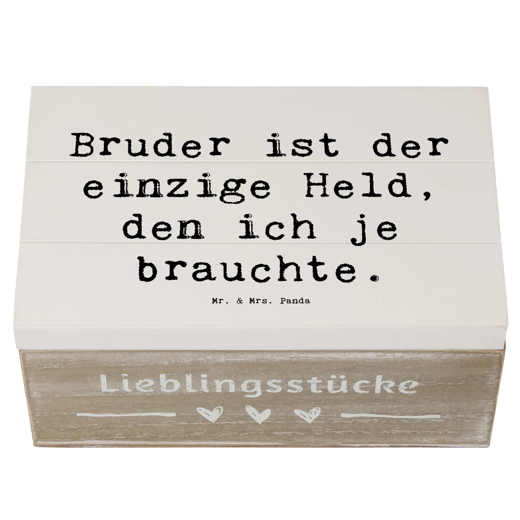 Holzkiste Spruch Bruder Held Holzkiste, XXL, Kiste, Aufbewahrungsbox, Schatzkiste, Schatulle, Erinnerungsbox, Geschenkdose, Geschenkbox, Dekokiste, Erinnerungskiste, Truhe, Familie, Vatertag, Muttertag, Bruder, Schwester, Mama, Papa, Oma, Opa