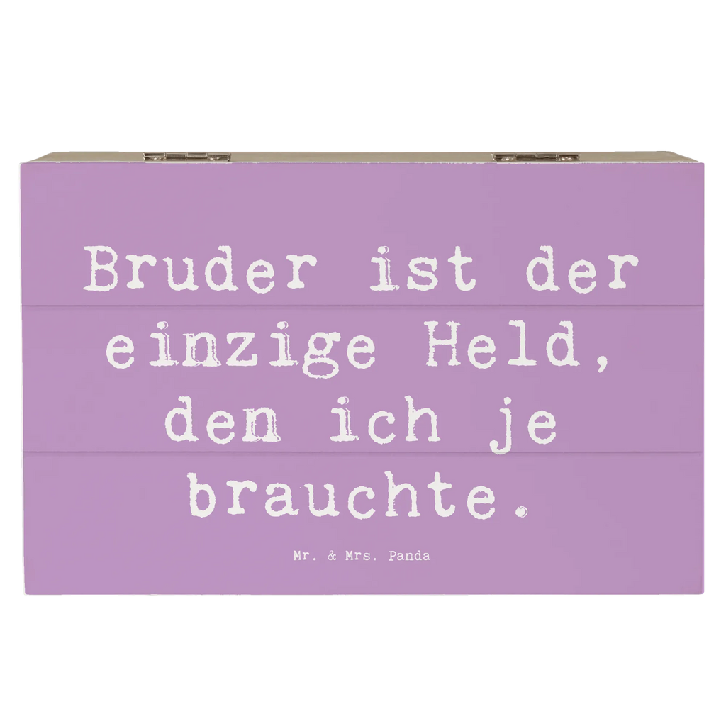 Holzkiste Spruch Bruder Held Holzkiste, XXL, Kiste, Aufbewahrungsbox, Schatzkiste, Schatulle, Erinnerungsbox, Geschenkdose, Geschenkbox, Dekokiste, Erinnerungskiste, Truhe, Familie, Vatertag, Muttertag, Bruder, Schwester, Mama, Papa, Oma, Opa