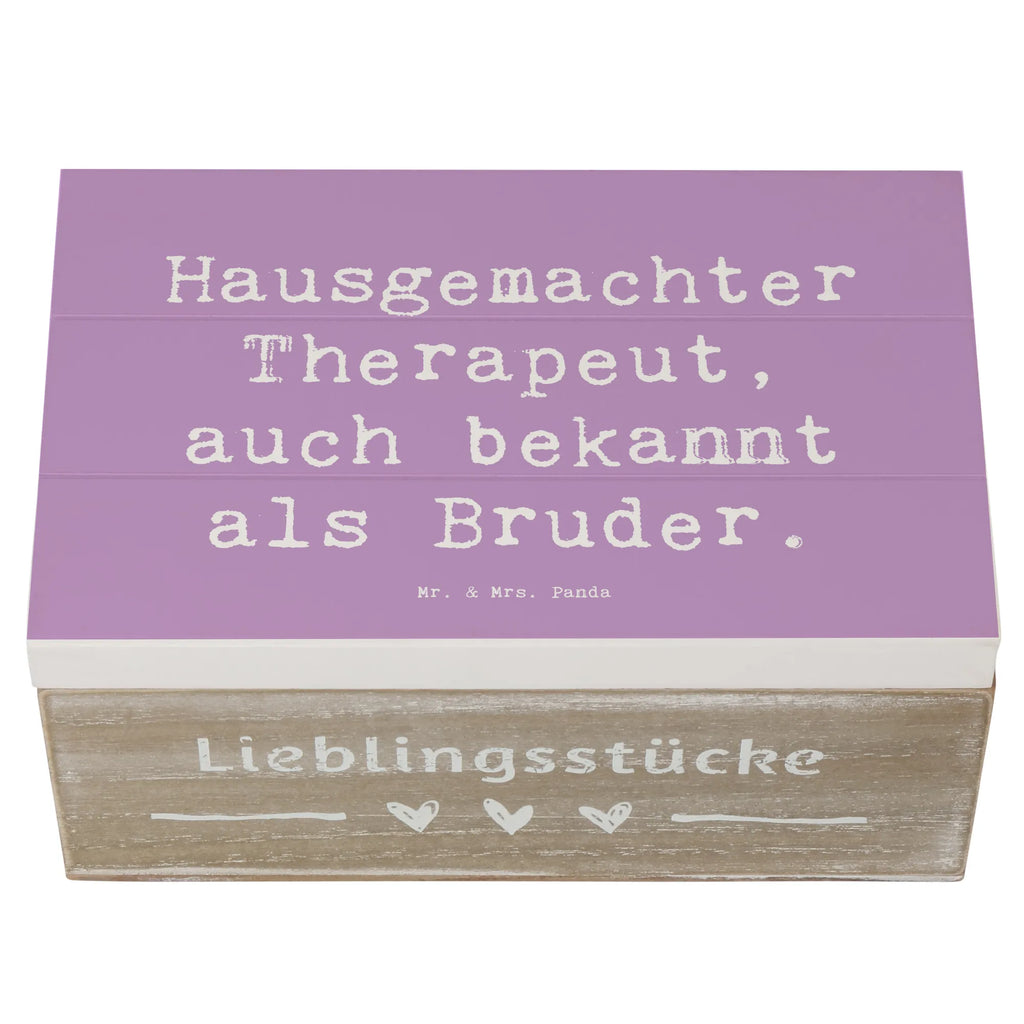 Wooden chest Saying Hausgemachter Therapeut, auch bekannt als Bruder. Erinnerungsbox, Kiste, Schatzkiste, Dekokiste, Aufbewahrungsbox, XXL, Holzkiste, Schatulle, Truhe, Geschenkbox, Erinnerungskiste, Geschenkdose, Familie, Vatertag, Muttertag, Bruder, Schwester, Mama, Papa, Oma, Opa