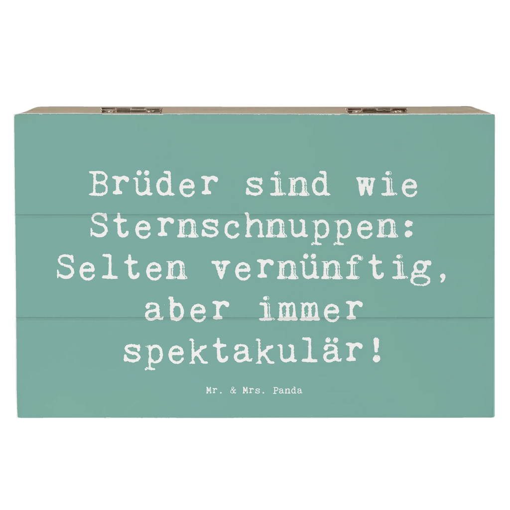 Holzkiste Spruch Brüder Sternschnuppen Kiste, Erinnerungsbox, XXL, Holzkiste, Erinnerungskiste, Truhe, Geschenkdose, Dekokiste, Aufbewahrungsbox, Geschenkbox, Schatzkiste, Schatulle, Familie, Vatertag, Muttertag, Bruder, Schwester, Mama, Papa, Oma, Opa