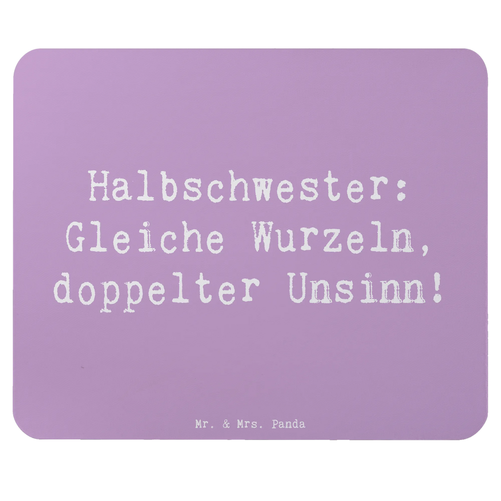 Mouse mat Saying Halbschwester: Gleiche Wurzeln, doppelter Unsinn! Mousepad, Computer zubehör, Büroausstattung, PC Zubehör, Arbeitszimmer, Mauspad, Einzigartiges Mauspad, Designer Mauspad, Mausunterlage, Mauspad Büro, Familie, Vatertag, Muttertag, Bruder, Schwester, Mama, Papa, Oma, Opa