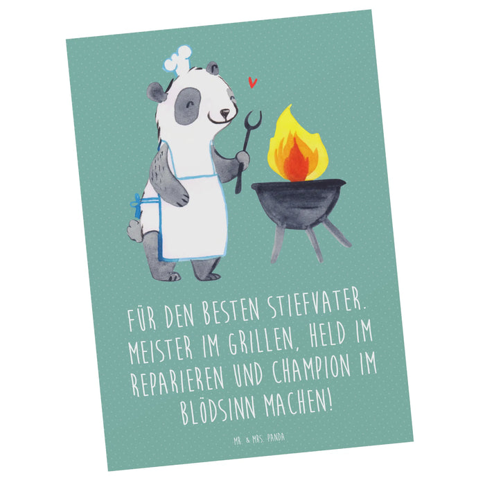 Postkarte Bester Stiefvater
