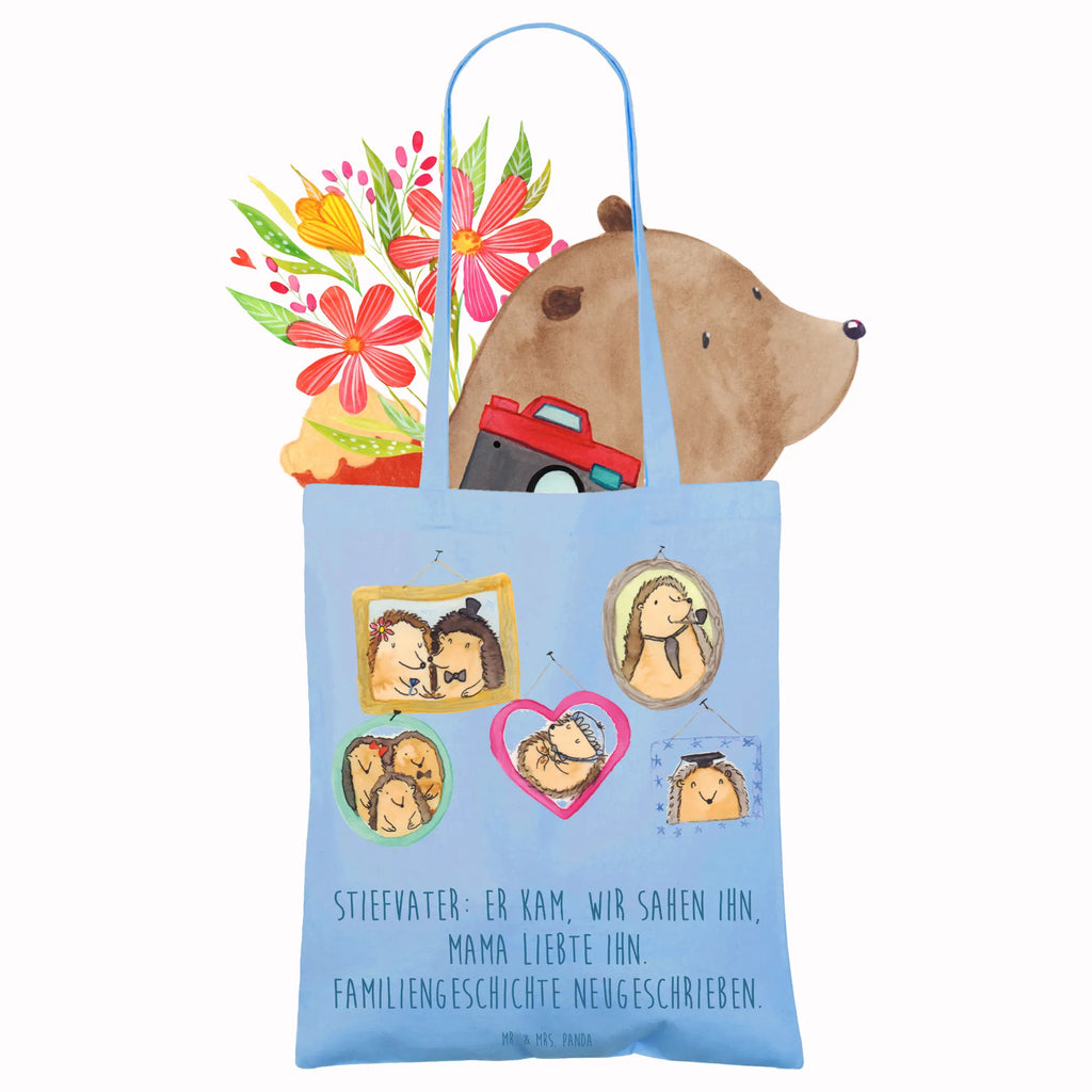 Tote bag Stiefvater: Er kam, wir sahen ihn, Mama liebte ihn. Familiengeschichte neugeschrieben. Badetasche, Stofftasche, Strandtasche, Einkaufstasche, Schultertasche, Einkaufstüte, Beuteltasche, Stoffbeutel, Shopper, Beutel, Tragetasche, Jutebeutel, Umhängetasche, Jutetasche, Laptoptasche, Tasche, Familie, Vatertag, Muttertag, Bruder, Schwester, Mama, Papa, Oma, Opa