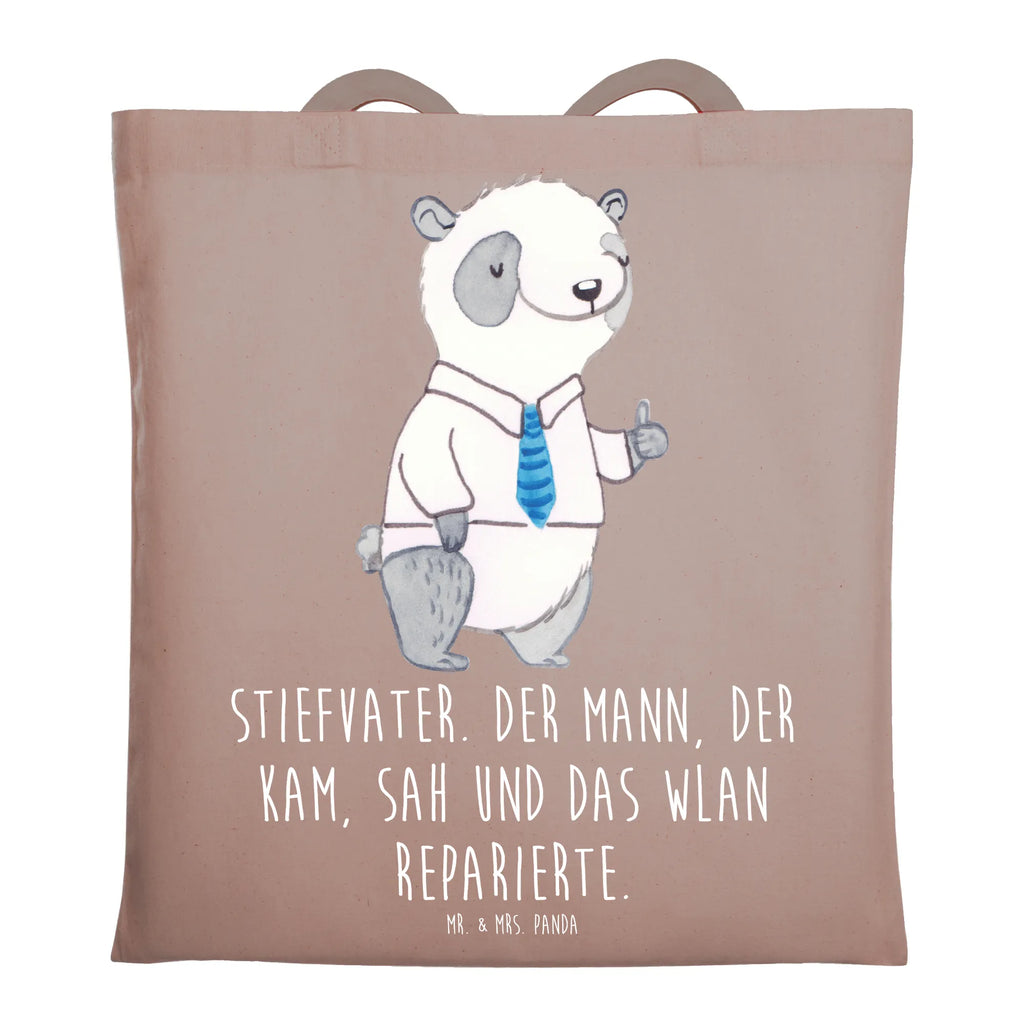 Tote bag Stiefvater. Der Mann, der kam, sah und das WLAN reparierte. Umhängetasche, Jutebeutel, Shopper, Strandtasche, Beuteltasche, Stoffbeutel, Badetasche, Tragetasche, Beutel, Tasche, Einkaufstasche, Laptoptasche, Stofftasche, Einkaufstüte, Schultertasche, Jutetasche, Familie, Vatertag, Muttertag, Bruder, Schwester, Mama, Papa, Oma, Opa