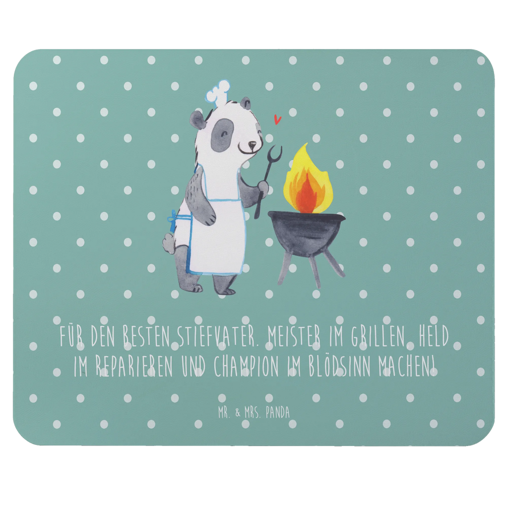 Mouse mat Für den besten Stiefvater. Meister im Grillen, Held im Reparieren und Champion im Blödsinn machen! Arbeitszimmer, Mauspad, Designer Mauspad, Mausunterlage, Mousepad, Computer zubehör, PC Zubehör, Mauspad Büro, Einzigartiges Mauspad, Büroausstattung, Familie, Vatertag, Muttertag, Bruder, Schwester, Mama, Papa, Oma, Opa