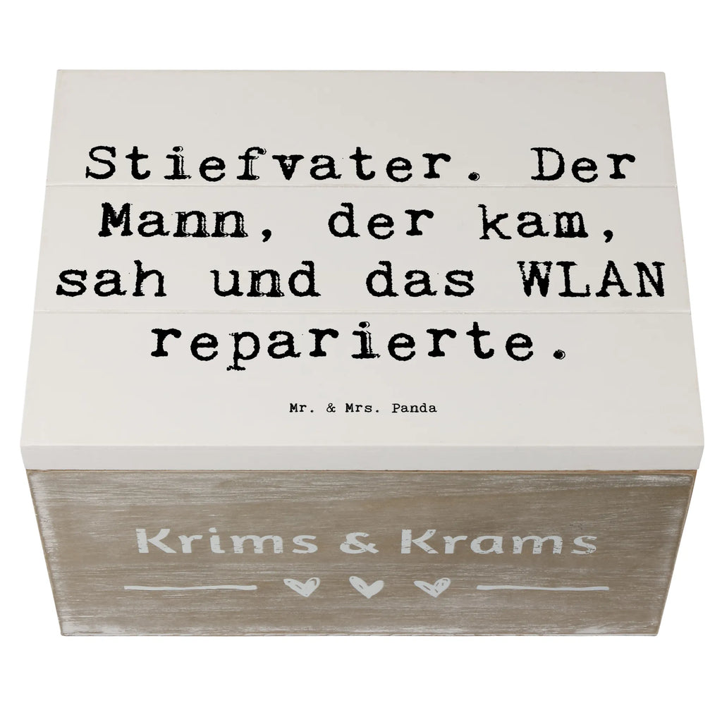 Wooden chest Saying Stiefvater. Der Mann, der kam, sah und das WLAN reparierte. holztruhen, Holzkisten, aufbewahrungsboxen, Holzbox mit Deckel, box holz, holzkästchen, Holzboxen, Schatulle, Holztruhe, kiste holz, holzschatulle, aufbewahrungskisten, holzschachtel, truhe holz, Aufbewahrungskiste, Holzkiste mit Deckel, Aufbewahrungsbox aus Holz, aufbewahrungstruhe, Aufbewahrungsbox, Holzkiste, Box aus Holz, Holzbox, Holz Aufbewahrungsbox, Aufbewahrungsbox Holz, aufbewahrungskiste mit deckel, Familie, Mama, Schwester, Opa, Bruder, Vatertag, Papa, Muttertag, Oma