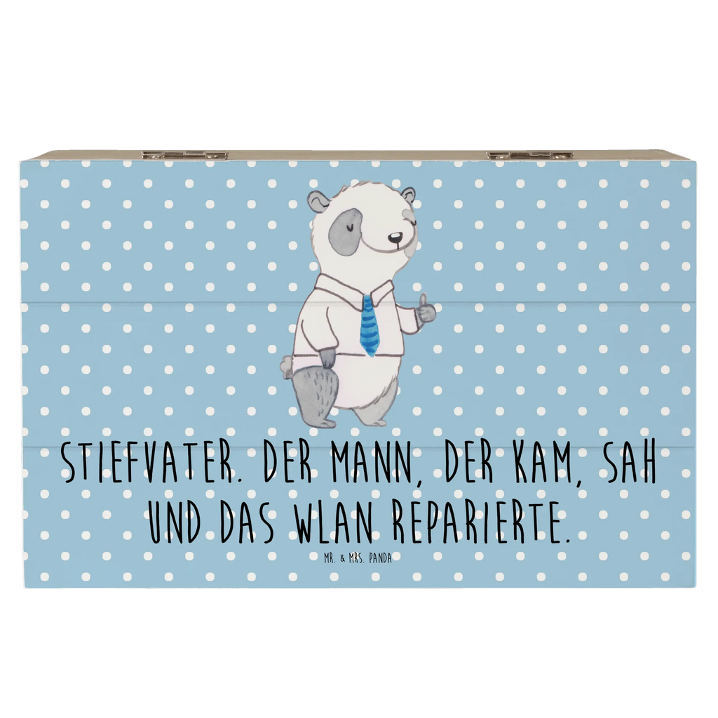 Wooden chest Stiefvater. Der Mann, der kam, sah und das WLAN reparierte. Kiste, Truhe, Erinnerungsbox, Erinnerungskiste, Geschenkbox, XXL, Dekokiste, Aufbewahrungsbox, Holzkiste, Geschenkdose, Schatulle, Schatzkiste, Familie, Vatertag, Muttertag, Bruder, Schwester, Mama, Papa, Oma, Opa