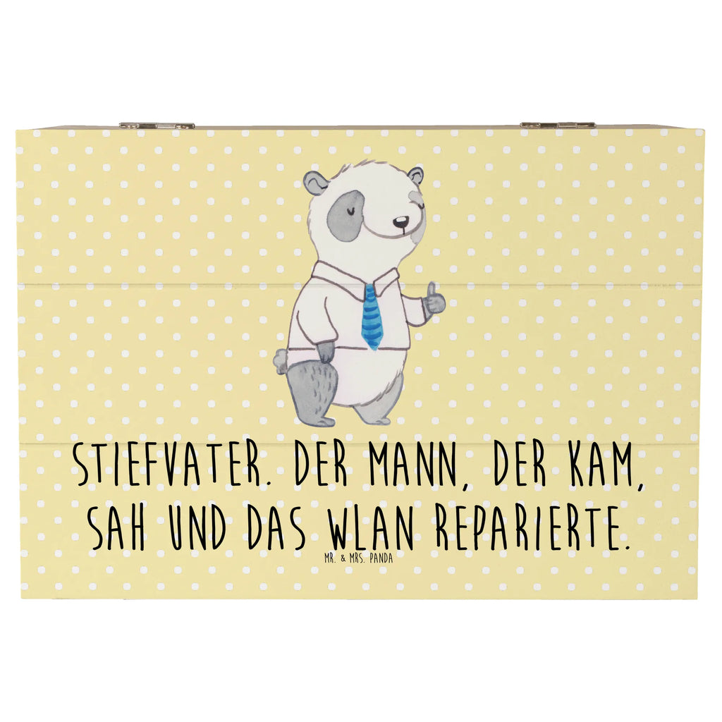 Wooden chest Stiefvater. Der Mann, der kam, sah und das WLAN reparierte. Kiste, Truhe, Erinnerungsbox, Erinnerungskiste, Geschenkbox, XXL, Dekokiste, Aufbewahrungsbox, Holzkiste, Geschenkdose, Schatulle, Schatzkiste, Familie, Vatertag, Muttertag, Bruder, Schwester, Mama, Papa, Oma, Opa