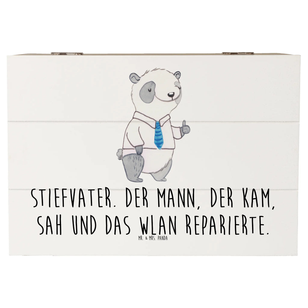 Wooden chest Stiefvater. Der Mann, der kam, sah und das WLAN reparierte. Kiste, Truhe, Erinnerungsbox, Erinnerungskiste, Geschenkbox, XXL, Dekokiste, Aufbewahrungsbox, Holzkiste, Geschenkdose, Schatulle, Schatzkiste, Familie, Vatertag, Muttertag, Bruder, Schwester, Mama, Papa, Oma, Opa